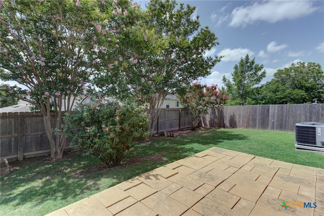 view of patio / terrace with central AC unit