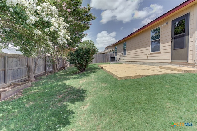 view of yard featuring a patio area