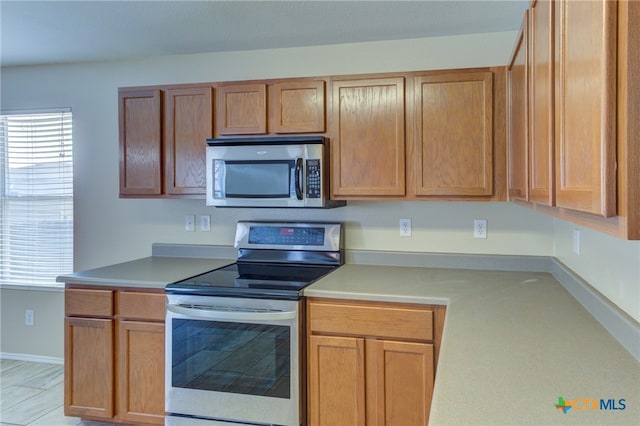 kitchen with stainless steel appliances