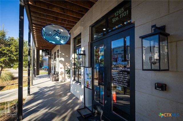 view of exterior entry
