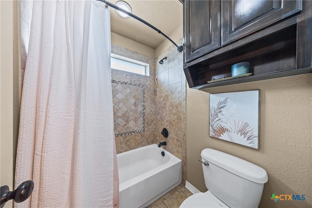 965 Ridgeoak Dr, Belton, TX 76513 - full bathroom featuring shower / bath combination with curtain and tile patterned floors