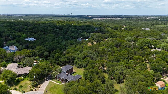 514 Duncan Dr, San Marcos, TX 78666 - bird's eye view of a heavily wooded area