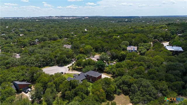 514 Duncan Dr, San Marcos, TX 78666 - aerial view of a heavily wooded area
