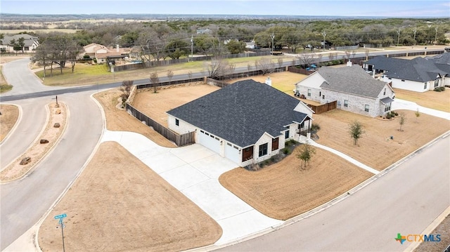 birds eye view of property featuring a residential view