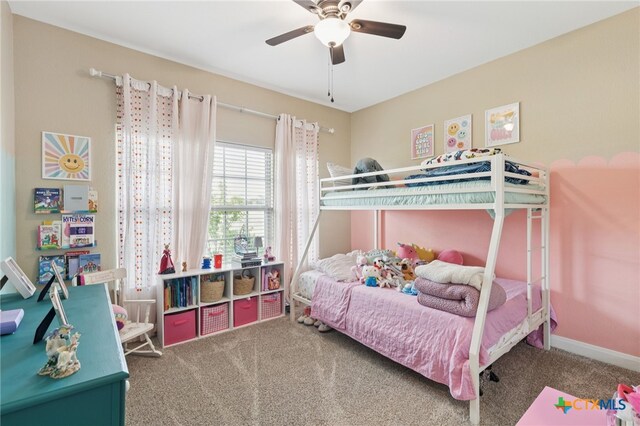 304 Campo Colinas Dr, Bertram, TX 78605 - bedroom featuring carpet and ceiling fan