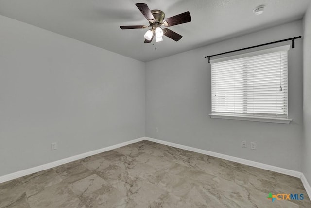 2588 Diamondback Trl, New Braunfels, TX 78130 - spare room featuring ceiling fan and a smoke detector