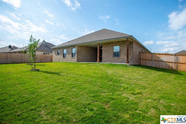 1027 Winchester Dr, Nolanville, TX 76559 - back of property with brick siding