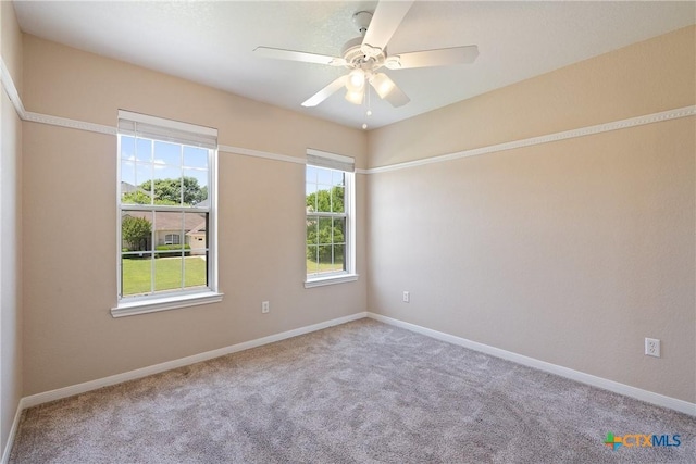 2109 Grizzly Trl, Harker Heights, TX 76548 - carpeted empty room with baseboards and a ceiling fan