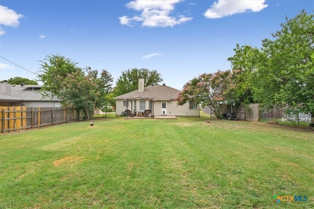 8620 Sunset Trl, Temple, TX 76502 - back of house featuring a fenced backyard and a patio