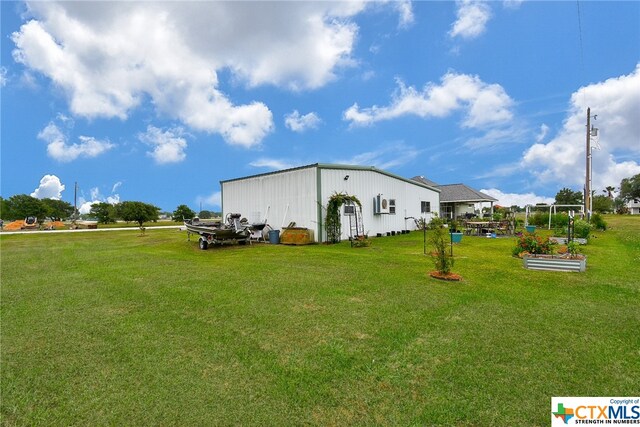 view of home's exterior featuring a yard