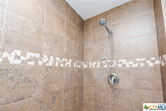 details with tiled shower