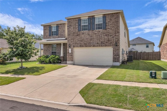 3312 Shawlands Rd, Killeen, TX 76542 - traditional-style home with brick siding, a garage, and concrete driveway