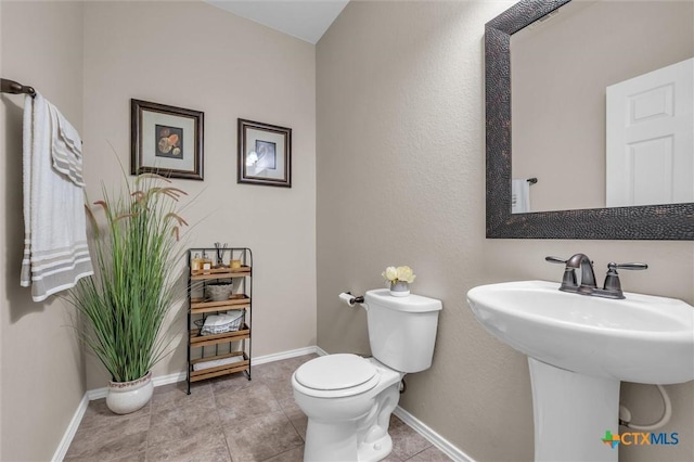 3312 Shawlands Rd, Killeen, TX 76542 - bathroom with toilet and tile patterned floors