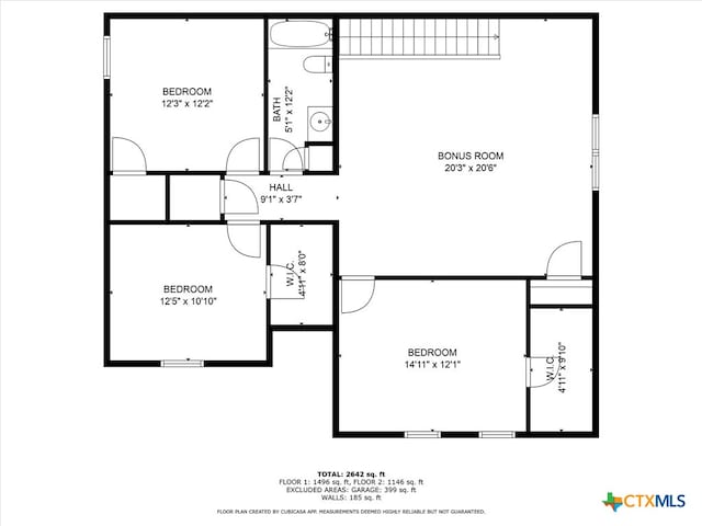 3312 Shawlands Rd, Killeen, TX 76542 - view of floor plan / room layout