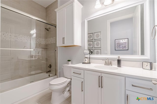 117 Playing Cypress Dr, San Marcos, TX 78666 - bathroom with vanity and enclosed tub / shower combo