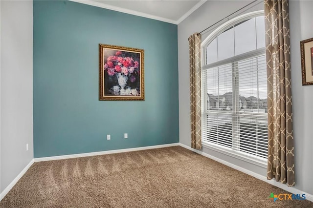 1400 Little Elm Trl Unit 1215, Cedar Park, TX 78613 - carpeted spare room featuring baseboards and crown molding