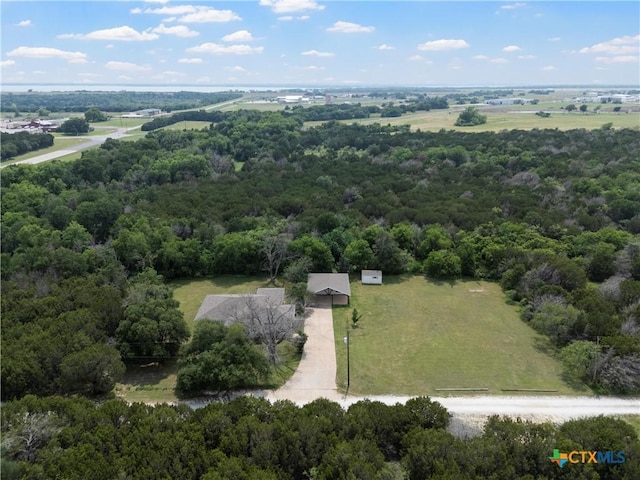 7031 Steinbeck Bend Dr, Waco, TX 76708 - bird's eye view of a heavily wooded area