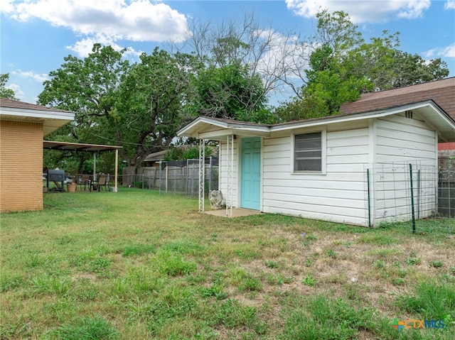 view of yard