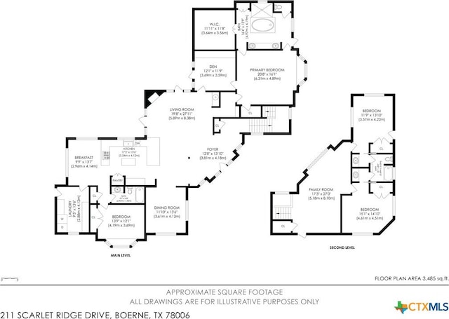 211 Scarlett Ridge Dr, Boerne, TX 78006 - view of floor plan / room layout