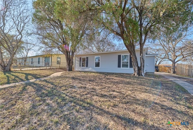 view of ranch-style house