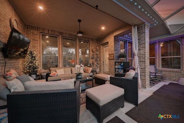 view of patio / terrace featuring outdoor lounge area