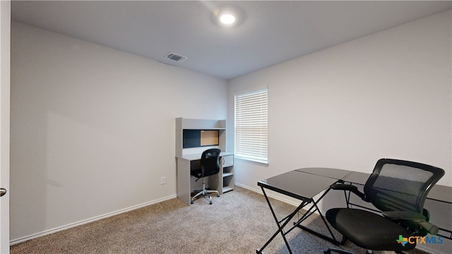 1519 Merritt St, Temple, TX 76504 - office area featuring light carpet and baseboards