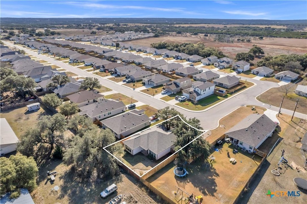 birds eye view of property