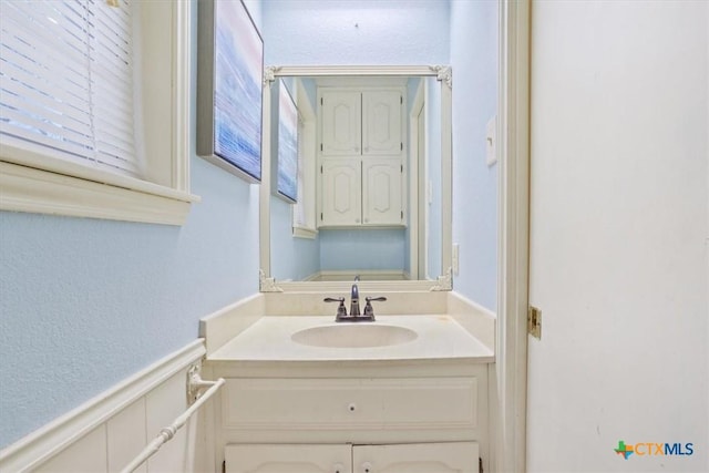 bathroom with vanity