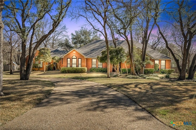 view of front of property with brick siding