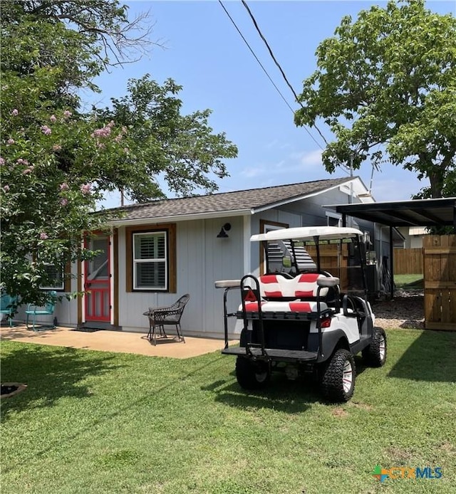 201 Sycamore, Tow, TX 78672 - view of home's exterior featuring roof with shingles