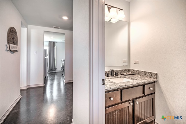 bathroom featuring vanity