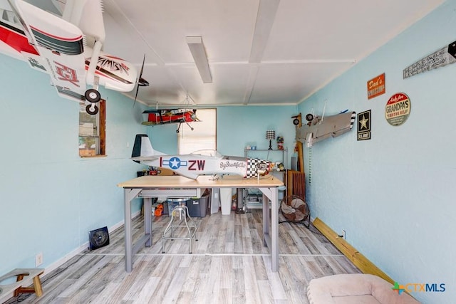 2812 Curlew St, Victoria, TX 77901 - home office with wood finished floors