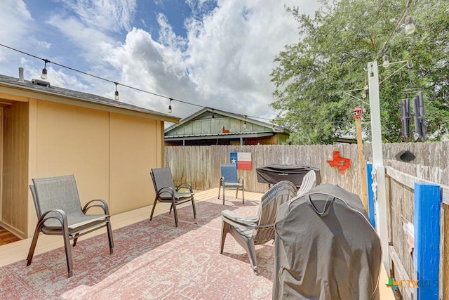 2812 Curlew St, Victoria, TX 77901 - fenced backyard featuring a patio