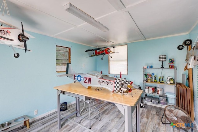 2812 Curlew St, Victoria, TX 77901 - office with wood finished floors