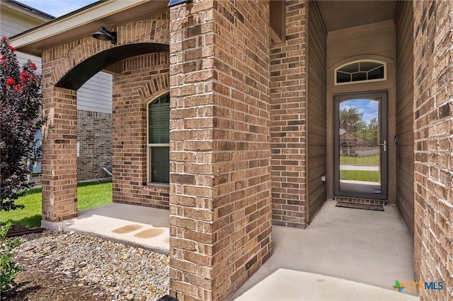 853 Hobby Rd, Copperas Cove, TX 76522 - doorway to property featuring brick siding