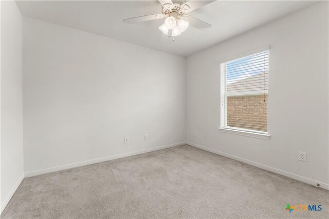 3511 Llano Estacado Ct, Killeen, TX 76549 - spare room with carpet, baseboards, and ceiling fan