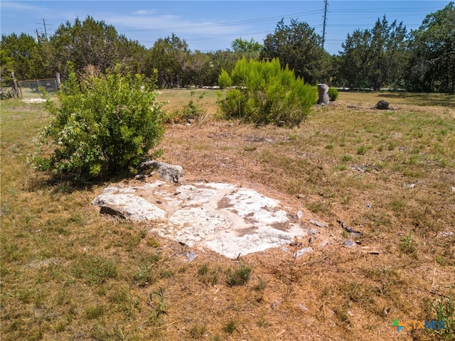 view of yard featuring a rural view