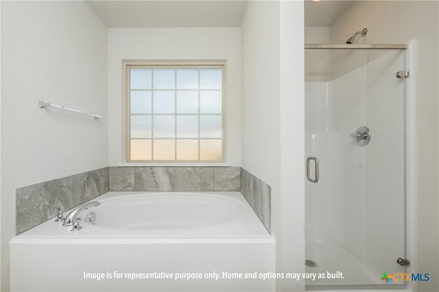 1214 Dowdy Dr, Belton, TX 76513 - bathroom featuring a shower stall and a bath