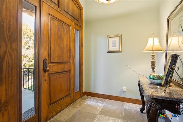 view of entrance foyer