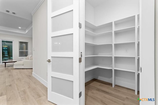 pantry featuring visible vents