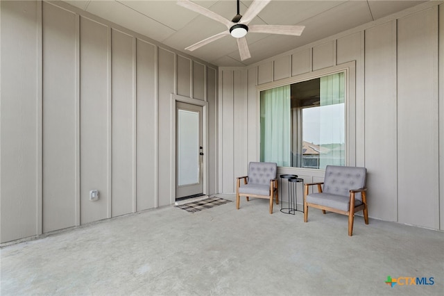 1827 Broken Shoe Trl, Temple, TX 76502 - view of patio with ceiling fan