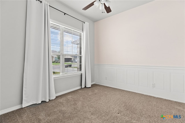 1827 Broken Shoe Trl, Temple, TX 76502 - carpeted spare room with a ceiling fan and baseboards