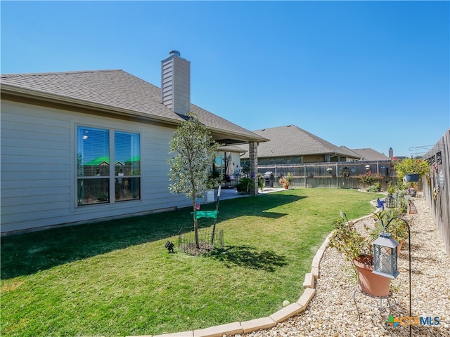 view of yard with a patio