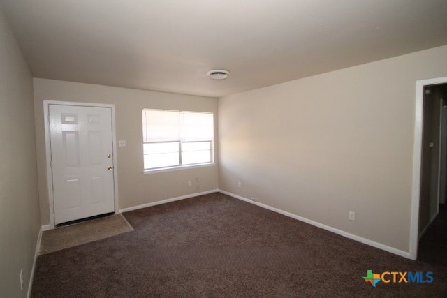 view of carpeted entryway