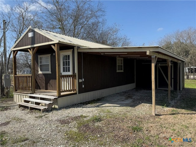 view of rear view of property