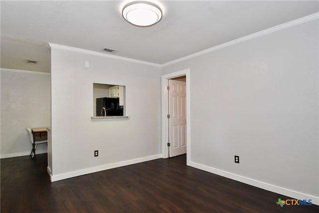 1624 Aquarena Springs Dr Unit G155, San Marcos, TX 78666 - empty room with ornamental molding and wood finished floors
