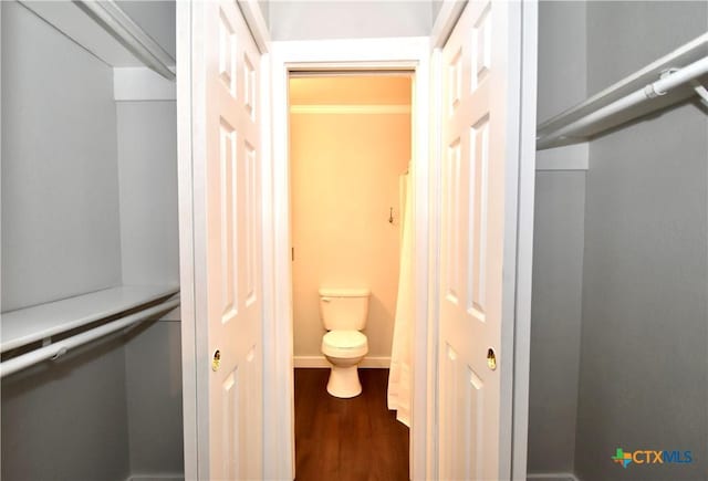 1624 Aquarena Springs Dr Unit G155, San Marcos, TX 78666 - hall with wood finished floors and baseboards