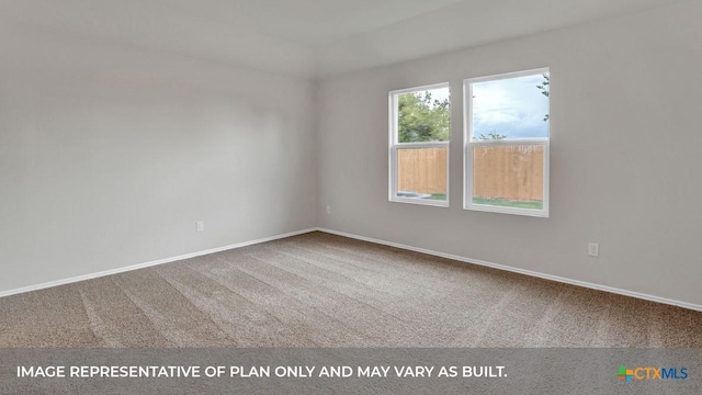 view of carpeted empty room