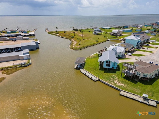 77 Sailfish Lndg, Port Lavaca, TX 77979 - aerial view of residential area with a large body of water
