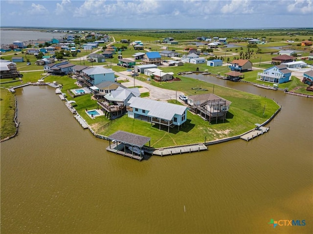 77 Sailfish Lndg, Port Lavaca, TX 77979 - aerial perspective of suburban area featuring a large body of water